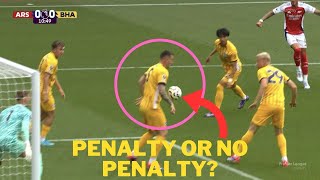 VAR Denied Arsenal Penalty vs Brighton After Dunks Handball In Box Players Are FURIUS VAR Cheated [upl. by Lynnworth909]