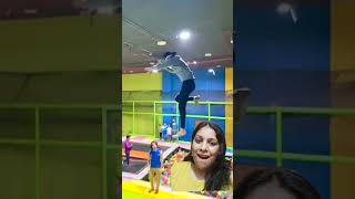 Trampoline jumbytshorts ytshort youtube funny comedy trendingshorts trending [upl. by Santiago]