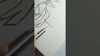 Drawing Doma from demon slayer doma demonslayer demon art sketch anime animeart [upl. by Enenaj]