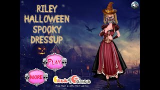 Riley Halloween Spooky Dressup Games For Girls GirlsPrincess [upl. by Wrand]