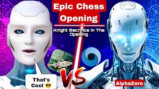 AlphaZero CREATED AN Epic Chess Opening Against Stockfish 16 In Chess  AI  Stockfish Vs AlphaZero [upl. by Elaval]