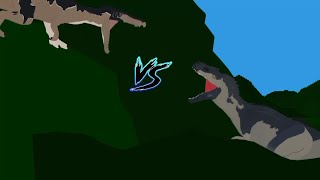 allosaurus vs baryonyx  dinosaur battle  stick nodes pro animation [upl. by Adnuhsed]