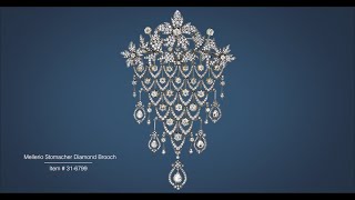 Mellerio Stomacher Diamond Brooch  MS Rau [upl. by Melina]