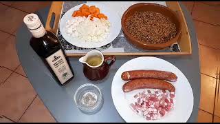 Saucisses de Montbeliard aux lentilles [upl. by Frerichs]