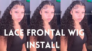 Lace Frontal Wig Install Tutorial  How To Install A Lace Wig [upl. by Laubin]