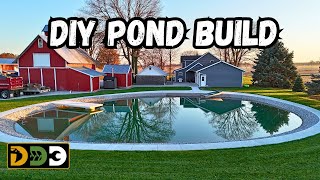 Full Backyard Pond Build Start To Finish [upl. by Naoh]