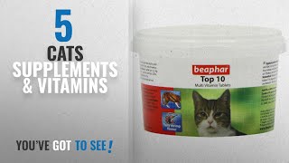 Top 10 Cats Supplements amp Vitamins 2018 Beaphar Top 10 Cat Vitamin 180 Tablets [upl. by Odlavu]