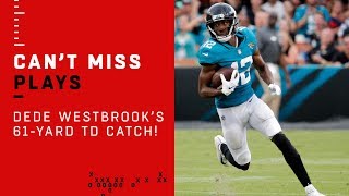 Dede Westbrooks 61Yard Catch amp Run TD vs Pats [upl. by Gievlos]