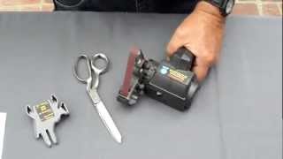 Scissors Sharpening using the Work Sharp Knife Sharpener [upl. by Lectra819]