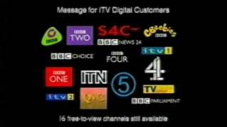 BBC Announcement regarding collapse of ITV Digital  2002 [upl. by Ellinnet]