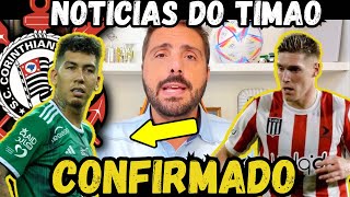 🚨BOMBA FIRMINO NO CORINTHIANS  ROLLHEISER ACERTOU  GRRO  ROJA  NOTÍCIAS DO CORINTHIANS [upl. by Jeuz152]