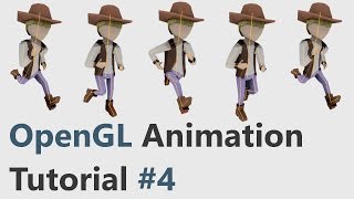 OpenGL Skeletal Animation Tutorial 4 Collada dae Format [upl. by Yramliw706]