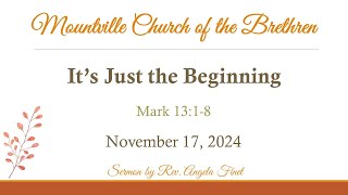 Worship Service at Mountville Church of the Brethren on November 17 2024 [upl. by Chill]