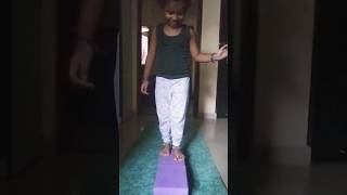 Fun with yoga blocks yogapractice yogagirl viralvideo ytshorts [upl. by Niarbo]