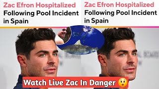 Zac Efron Hospitalized Following Pool Incident in Spain  😲 [upl. by Ted]