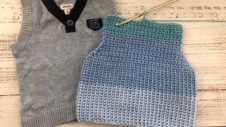 How to crochet the waistcoat stitch correctly [upl. by Ebaj]