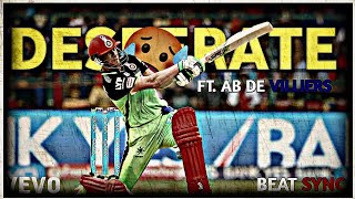 AB DE VILLIERS FT DESPERATE 🥵 BEAT SYNC STATUS  AB DE VILLIERS WHATSAPP STATUS  CRICKET EDIT [upl. by Turino]