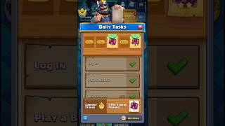 Daily task reward opening clash royal gameplay free coins to upgrade the events [upl. by Chaney]