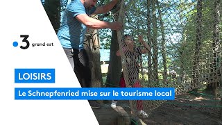 HautRhin  le parc aventure du Schnepfenried mise le tourisme local [upl. by Ahtekahs]