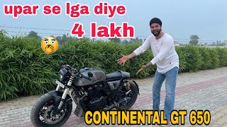 INDIAS MOST MODIFIED CONTINENTAL GT650  EXTREME MODIFICATIONS [upl. by Larson862]