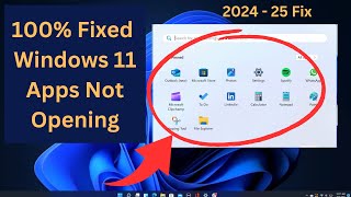 ✅ Updated Fix 202425 How To Fix Windows 11 Apps Not Opening  Solve Apps Problems [upl. by Ahsinnor]