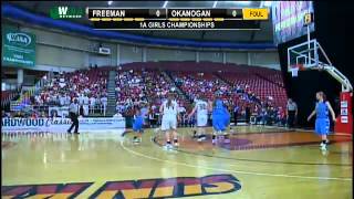 Okanogans Kara Staggs drives to the basket and finishes with a scoop shot [upl. by Anail]