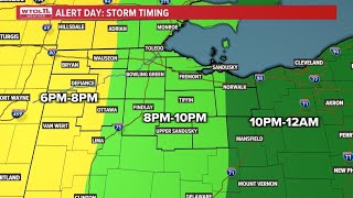 LIVE ALERT DAY weather updates in northwest Ohio southeast Michigan [upl. by Ilise]