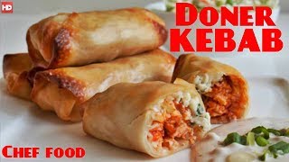 Doner Rolls Recipe  How to Make Doner Kebabs in UrduHindi  donerkebab [upl. by Tiphani333]