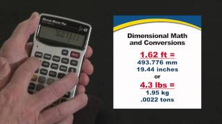 Measure Master Pro Dimensional Math and Conversions How To [upl. by Aleacem884]