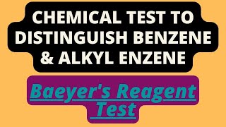 Chemical Test to distinguish benzene and toluene alkylbenzene Hydrocarbons 2nd year PTB amp NBF [upl. by Sari214]