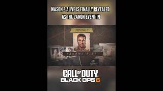 Only Legends Didnt Miss The Black Ops 2 Intro Which Revealed Masons Canon Fate 🗿🔥shorts cod bo6 [upl. by Biggs]