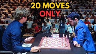 Arjun Erigaisi crushes Magnus Carlsen in just 20 moves  Tata Steel Chess India Blitz 2024 [upl. by Anewor]