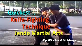 Quickest KnifeFighting Defense and Counter Technique of Jendo Filipino martial arts Ep 5 [upl. by Inaniel]