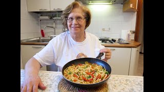 SPAGHETTI CON I PEPERONI  RICETTA DELLA NONNA MARIA [upl. by Walke]