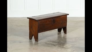 18thC English Oak Coffer [upl. by Violetta]