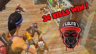 💀 ¡MI MEJOR PARTIDA 34 KILLS WIN 💀  FORTNITE [upl. by Araas]