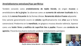 TUMORES BENIGNOS BUCOMAXILOFACIALES Capitulo 4 Ameloblastomas CIRUGIA B FOLP PROF DR ADRIAN [upl. by Joselow]