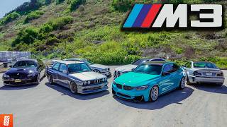 We Drove EVERY BMW M3 [upl. by Atinnod231]