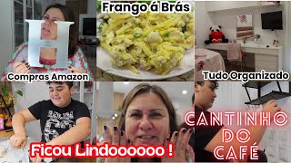 Era a peça que faltava ❤️ Frango á Brás  Compras Amazon  Tudo organizado [upl. by Relyuc]