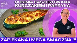 Kasia Gotuje Keto  Cukinia faszerowana kurczakiem i papryką [upl. by Ilajna894]