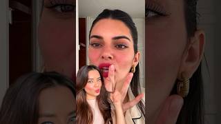 Kendall Jenner Undone Red Lip ❤️ redlips redlip kendalljenner celebrity frenchmakeup shorts [upl. by Naletak]