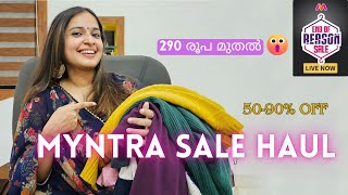 MYNTRA SALE HAUL Malayalam  Sweaters Pullovers Sweatshirts  Under Rs 700 [upl. by Dix]