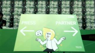 LINE 「Hello Friends in Tokyo 2012」 Sketch movie [upl. by Idonna]