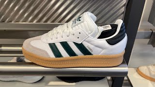 Adidas Samba XLG Cloud WhiteCollegiate GreenPantone  Style Code IE9181 [upl. by Thorne519]