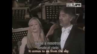 Andrea Bocelli  Duetti damore  Vicino A Te SAcqueta  with English subtitles [upl. by Tiffie]