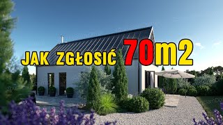 Budowa domu do 70m2 na zgłoszenie  Dom 70m2  Dom bez pozwolenia  Nowy Ład  Budowa domu [upl. by Azzil782]