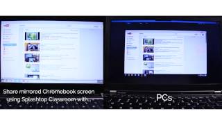 Use Splashtop Mirroring360 to mirror a Chromebook screen to a PC or Mac – great for 11 programs [upl. by Yetsirhc211]