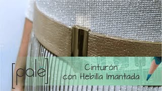 Cinturón Hebilla Imantado cuero hechoamano leather [upl. by Nnarual596]