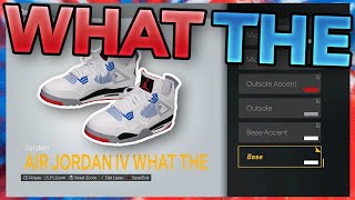 HOW TO MAKE Air Jordan 4 quotWhat Thequot IN NBA 2K23 NBA 2K23 Shoe Creator [upl. by Fulcher453]