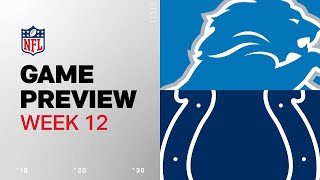 Detroit Lions vs Indianapolis Colts  2024 Week 12 Game Preview [upl. by Drahcir]